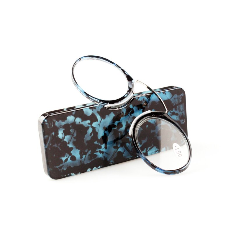 Reading Glasses Manufacturer - Mini Lightweight Card Type TR90 Oval Resin Clip on Nose Presbyopic