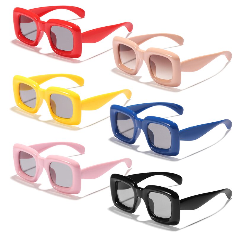 Children's Sunglasses Manufacturer - Multicolour Square Frame Inflatable Funny Party Cute
