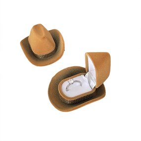 Ring Box Manufacturer - Creative Cowboy Hat Fashionable Valentine's Day Gift Surprise Proposal