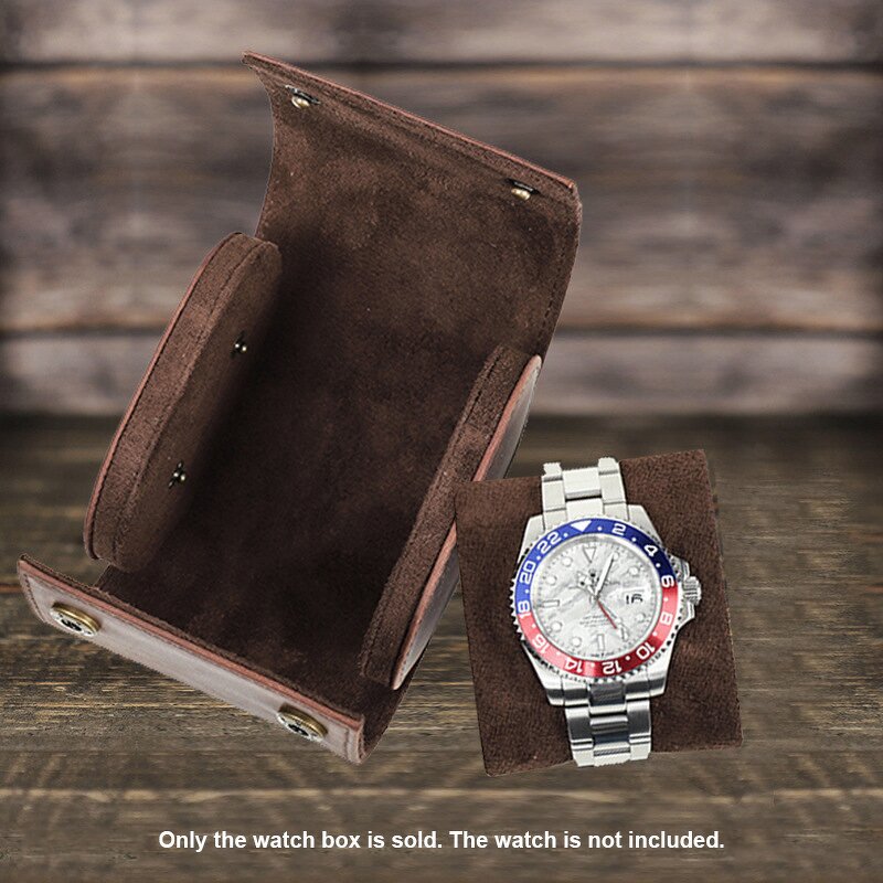 Watch Case Manufacturer - Crazy Horse Leather Detachable Travel Portable Storage Box & Custom LOGO