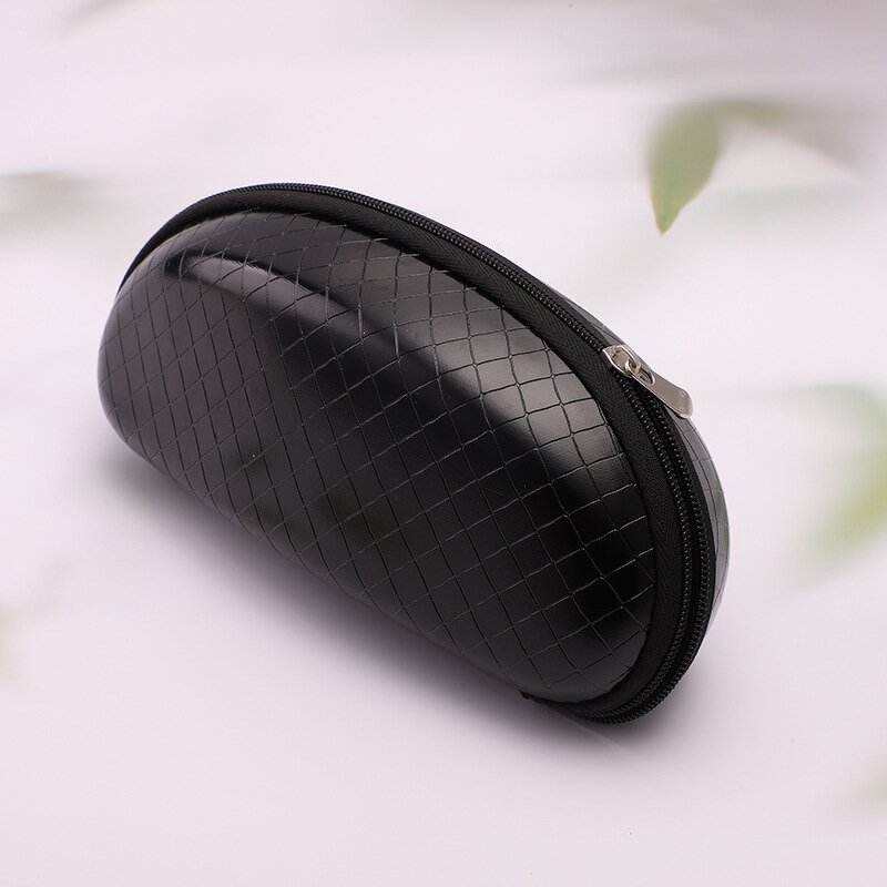 Sunglasses Case Manufacturer - Square Pressure-resistant Leather Portable Zipper Bag