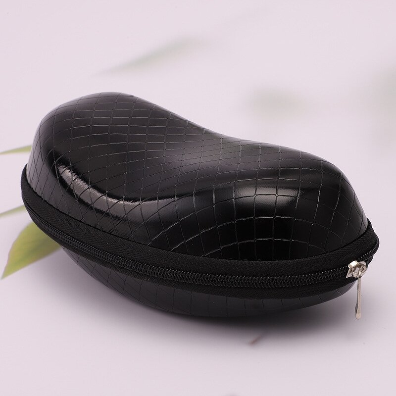 Sunglasses Case Manufacturer - Square Pressure-resistant Leather Portable Zipper Bag