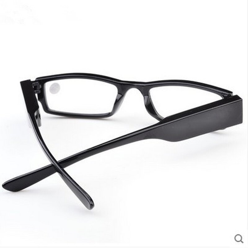 Reading Glasses Manufacturer - Square Frame with LED Lighting Resin Lenses Portable Folding
