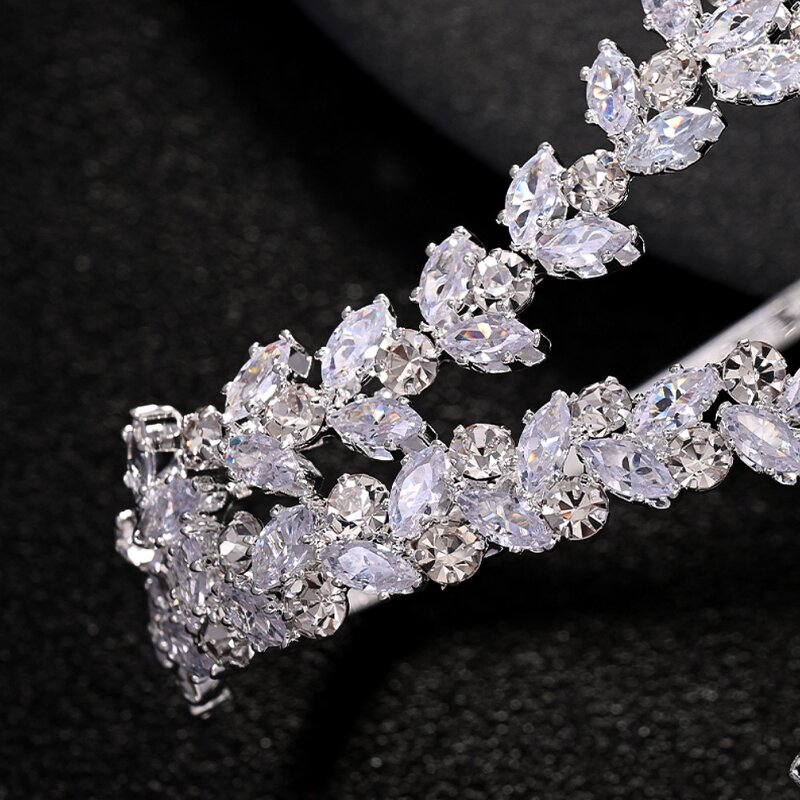 Fine Bracelets Manufacturer - Wheat Ear Zircon Bracelet Shining Elegant for Party Plant Wrapped