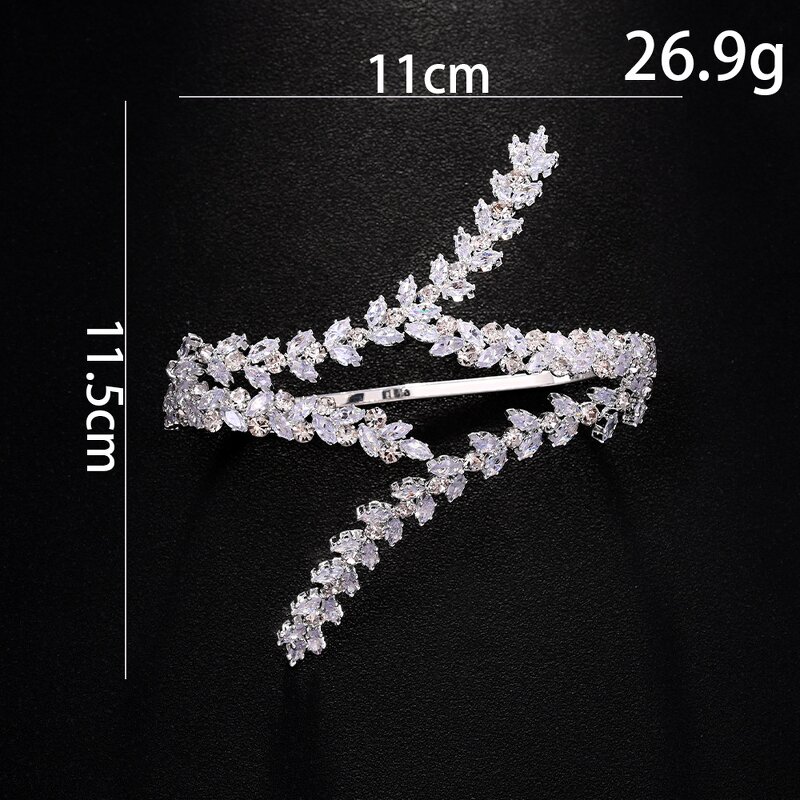 Fine Bracelets Manufacturer - Wheat Ear Zircon Bracelet Shining Elegant for Party Plant Wrapped