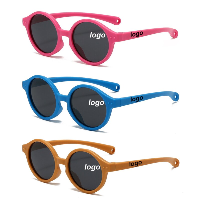 Baby Sunglasses Manufacturer - UV400 Multicolor Silicone Square Round Frame & Custom LOGO