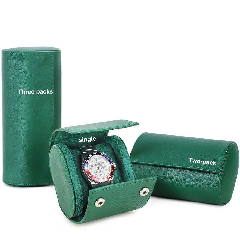 Watch Case Manufacturer - Cross Grain Top Layer Cowhide Shockproof Drop-proof Portable & Custom Logo