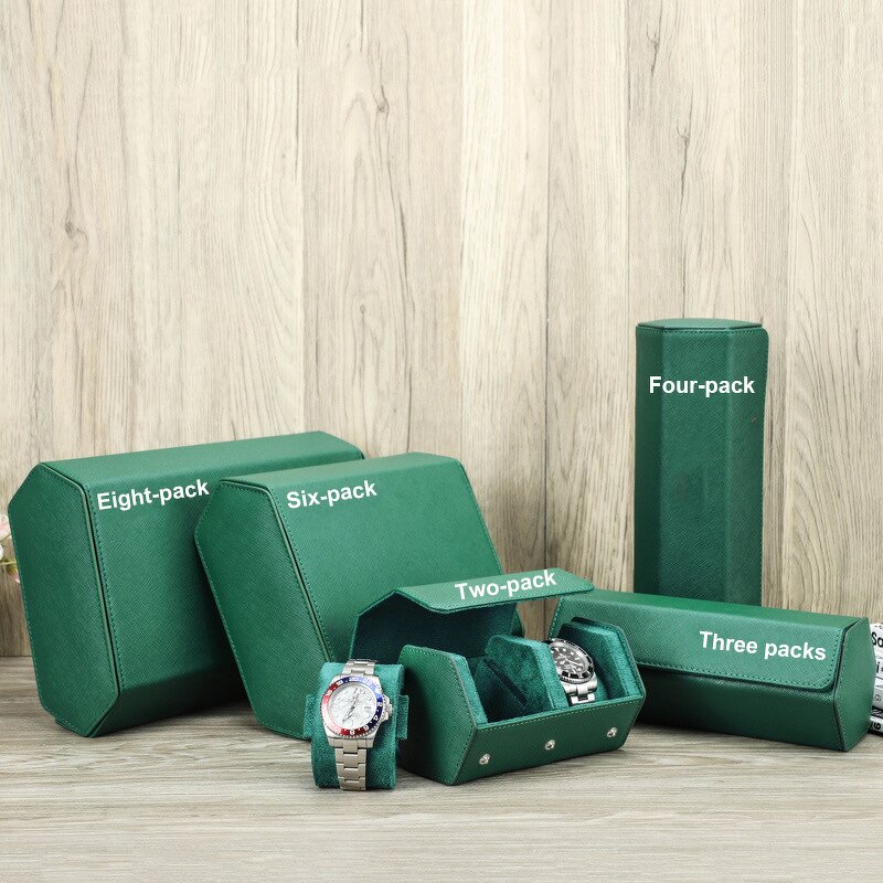 Watch Case Manufacturer - Crossgrain Cowhide 6-Piece Storage Drop-proof Portable & Custom LOGO