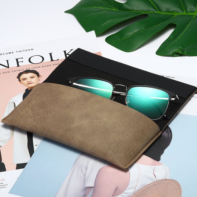 Leather Sunglasses Case Manufacturer - Portable Handmade Magnetic Closure Unisex