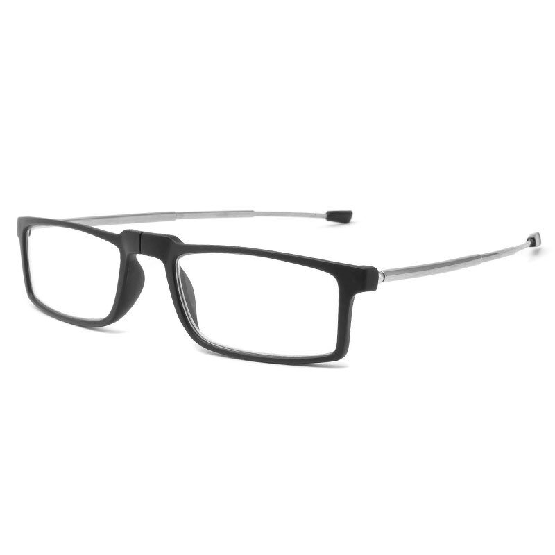 Reading Glasses Manufacturer - Folding Stainless Steel Antenna Leg Rectangular Frame Anti Blue Light Portable