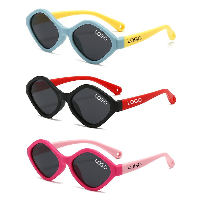 Kids Sunglasses Manufacturer - UV400 Silicone Rectangular Frame for Boys & Girls Summer