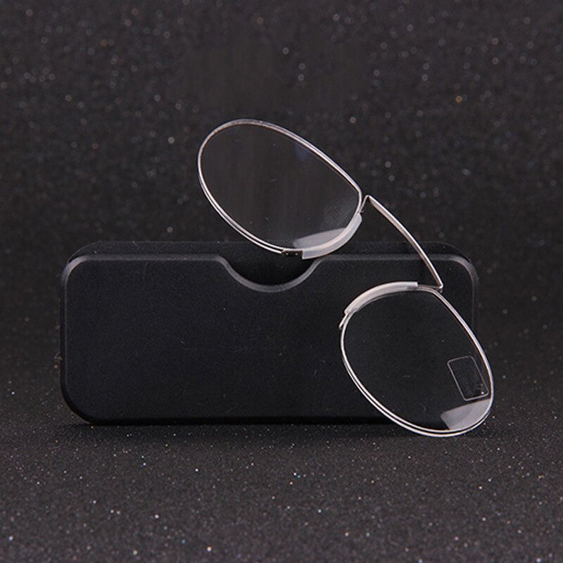 Reading Glasses Manufacturer - Card Style Lightweight Oval Frameless Metal Clip Nose Presbyopic