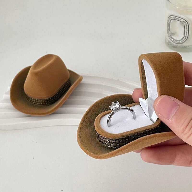 Ring Box Manufacturer - Creative Cowboy Hat Fashionable Valentine's Day Gift Surprise Proposal