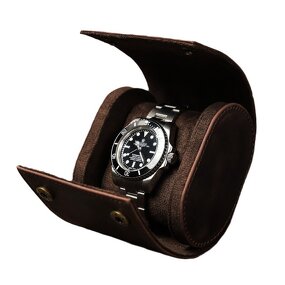 Watch Case Manufacturer - Crazy Horse Leather Detachable Travel Portable Storage Box & Custom LOGO