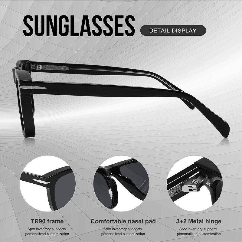 Sunglasses for Women Manufacturer - UV400 Square TR Frame Classic European & American for Driving