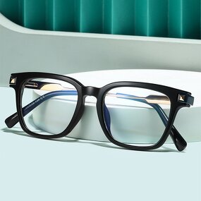 Optical Frames for Women Manufacturer - Large Square Slingshot Design Metal Frame Anti Blue Light