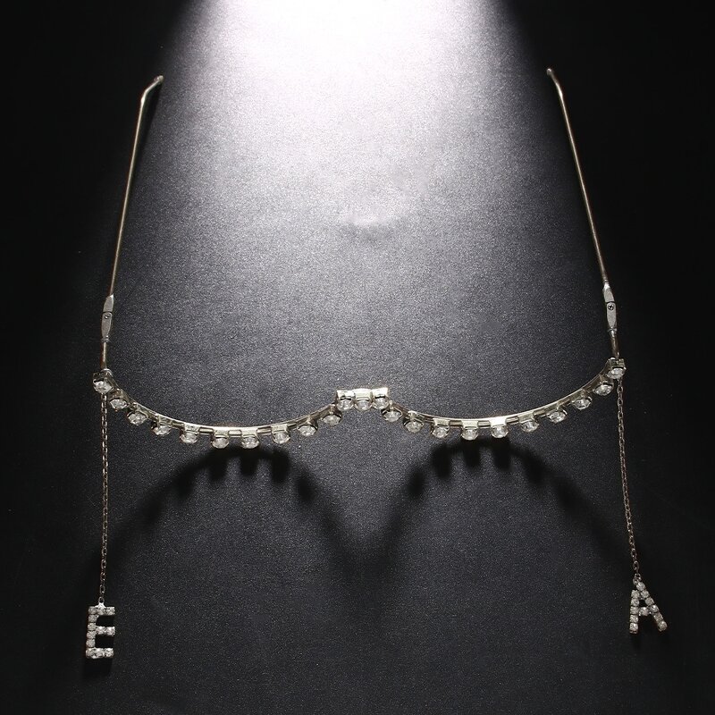 Eyeglasses Frames Manufacturer - Full of Diamonds Rhinestone Simple Design Luxury Fashion Jewelry