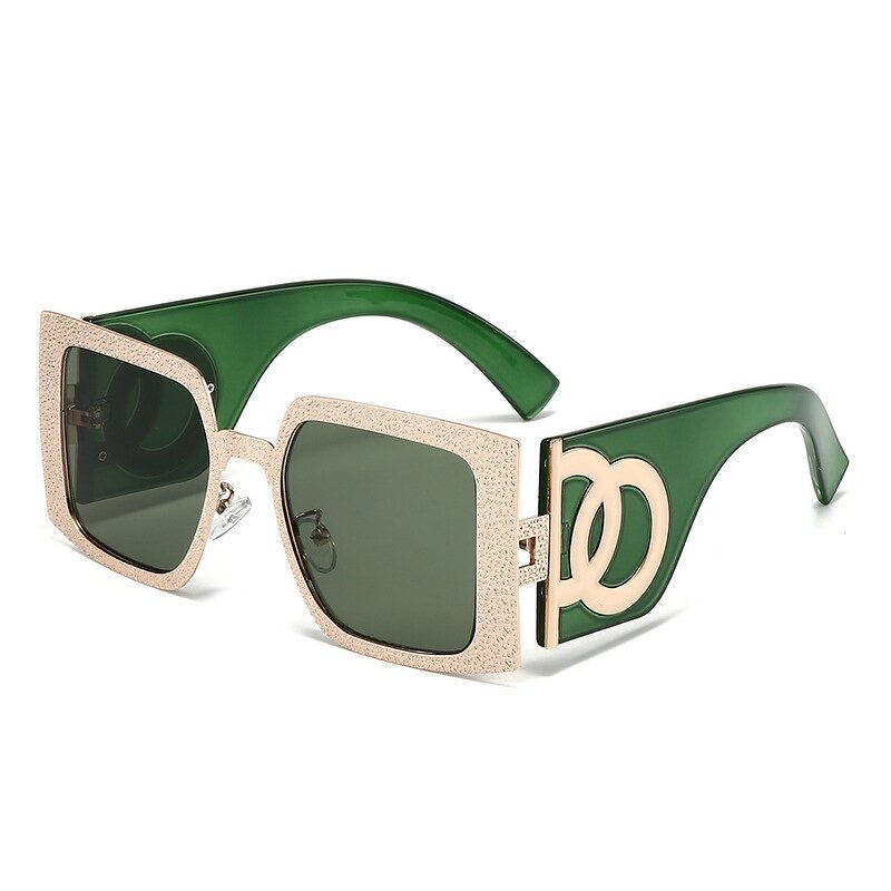 Sunglasses Manufacturer - Clear Square UV400 Metal Acetate Frame Runway Groovy Unisex