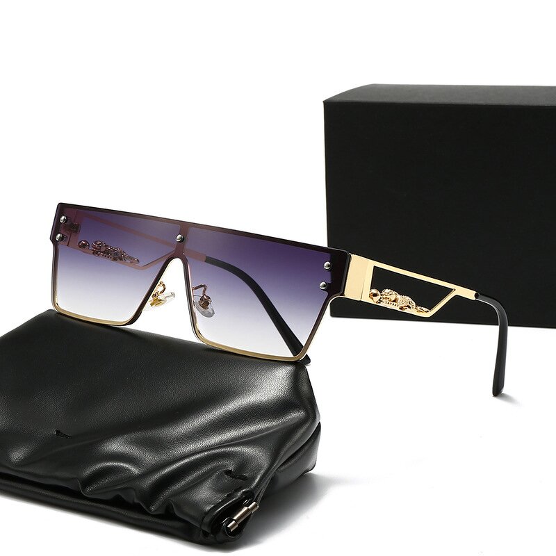 Sunglasses Manufacturer - Windproof Metal Frames Square Oversized Vintage PC TR90 Lens