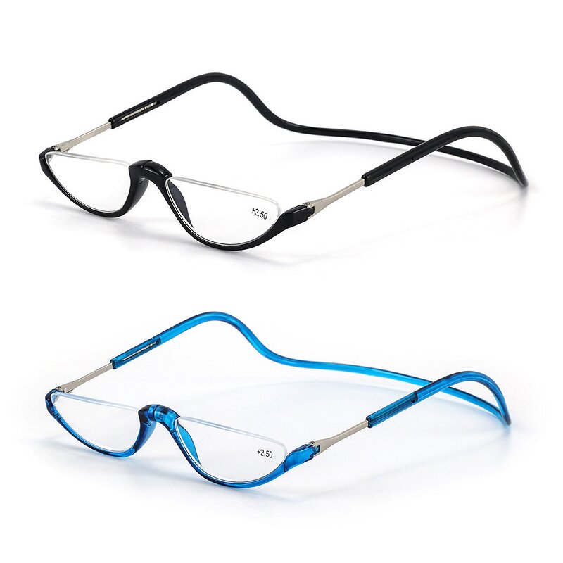 Reading Glasses Manufacturer - Adjustable Magnetic Link Anti Loss Oval Frame for Old Age