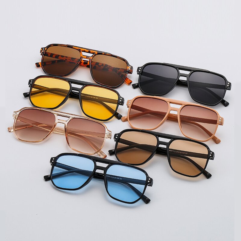 Sunglasses for Women Manufacturer - UV400 Rectangle Frame Europe & US Trendy