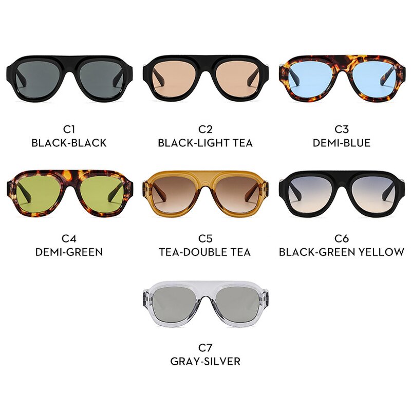Sunglasses for Women Manufacturer - Large Frame One Piece Square UV400 European & American Trend Outdoor