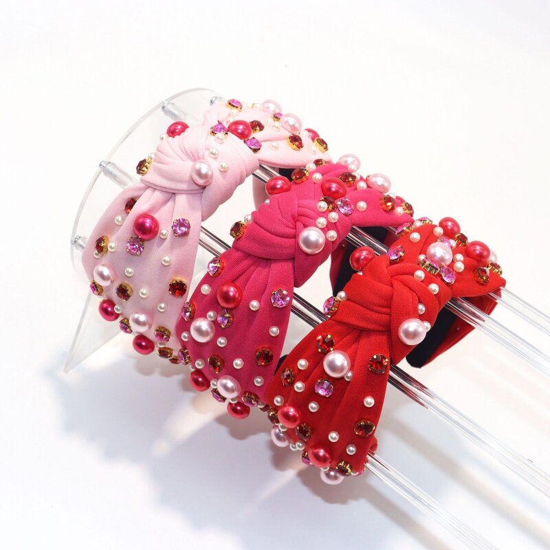Hair Accessories for Women Manufacturer - Rhinestone Jewelry Designer Headband Handmade Hair Clips