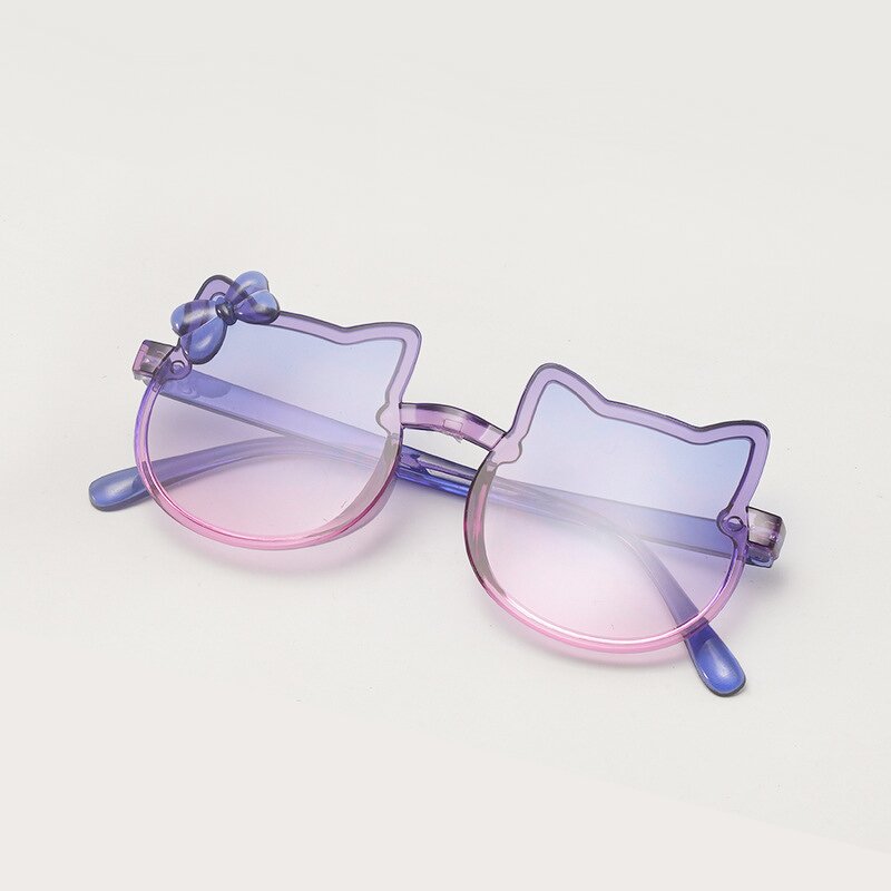 Kids Sunglasses Manufacturer - Kitten Frame UV Protection Cute in Black and Pink