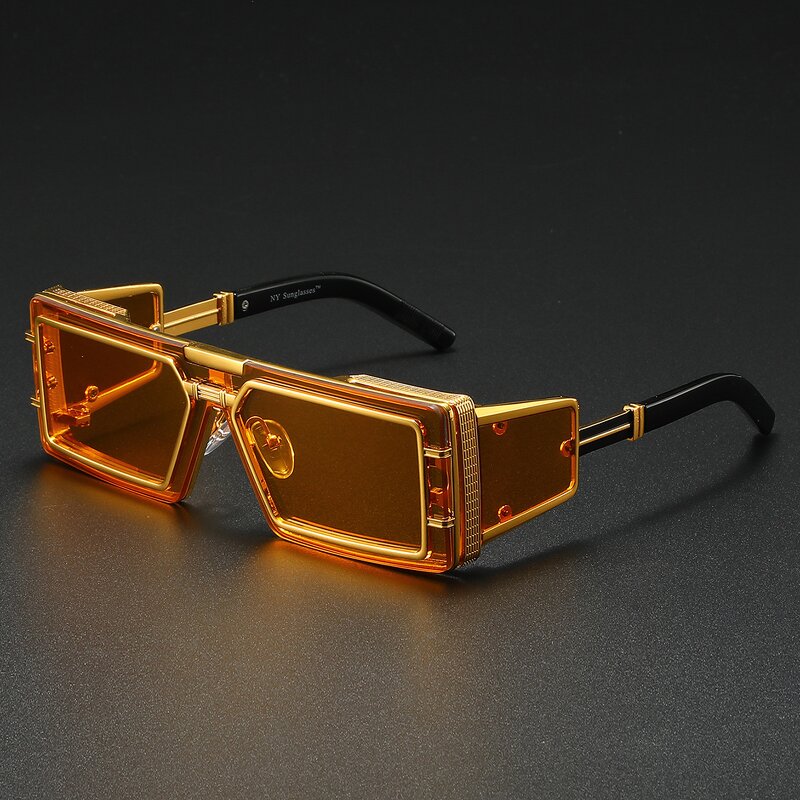 Sunglasses Manufacturer - UV400 Square Frame Future Technology Y2K Design