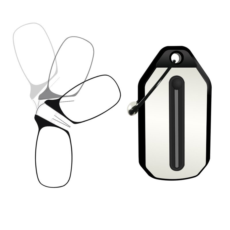 Reading Glasses Manufacturer - Ultra Thin Card Portable Keychain Foldable Clip Nose with Case