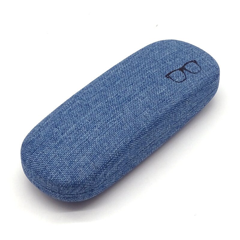Glasses Case Manufacturer - Unisex Linen Mirror Iron Box with PU and Cloth & Customizable Logo