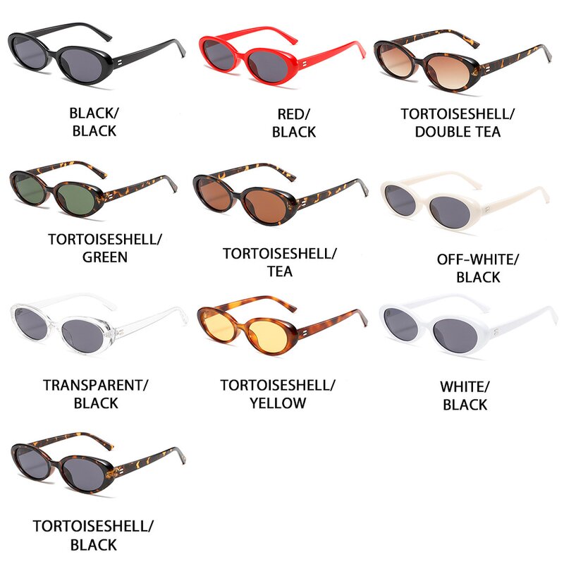 Cat Eye Sunglasses for Women Manufacturer - UV400 Retro Simple Oval PC Frame European & American