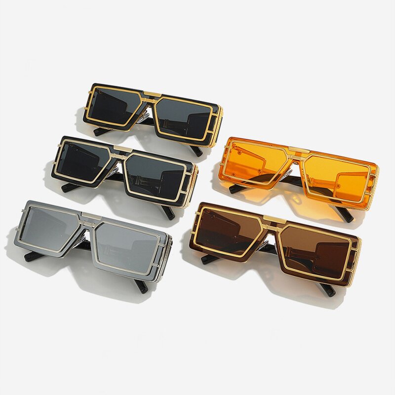 Sunglasses Manufacturer - Square Frame Future Technology Y2K Design & Custom Logo