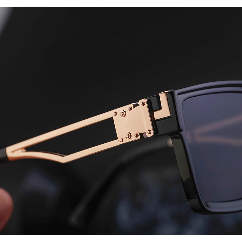 Polarized Sunglasses Manufacturer - Square Frame Blue Black Unisex Classic Sexy Style