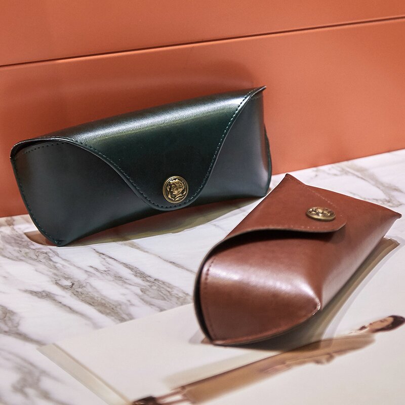 Leather Sunglasses Case Manufacturer - Handmade PU Soft Leather Lightweight Pressure Resistant