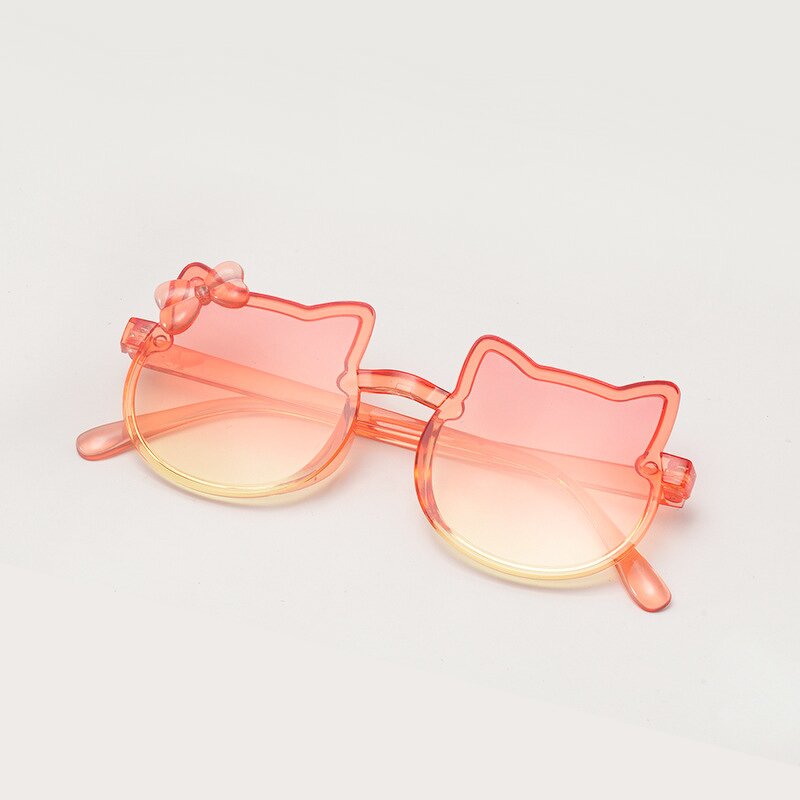 Kids Sunglasses Manufacturer - Kitten Frame UV Protection Cute in Black and Pink