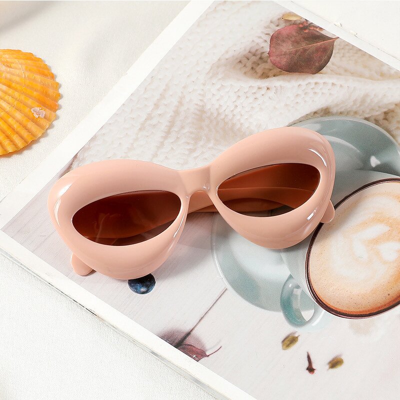 Children Sunglasses Manufacturer - Candy Color Thick Frame Y2K Funny Personality European and American