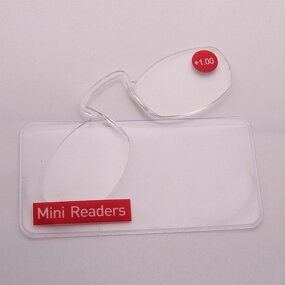 Reading Glasses Manufacturer - Ultrasmall Mini Square Frame TR90 Clip on Nose Lightweight Portable
