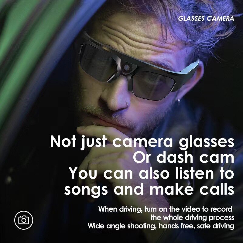 Smart Sunglasses Manufacturer - BT 128G Memory 4K HD Camera Driving Record Music Wireless Call