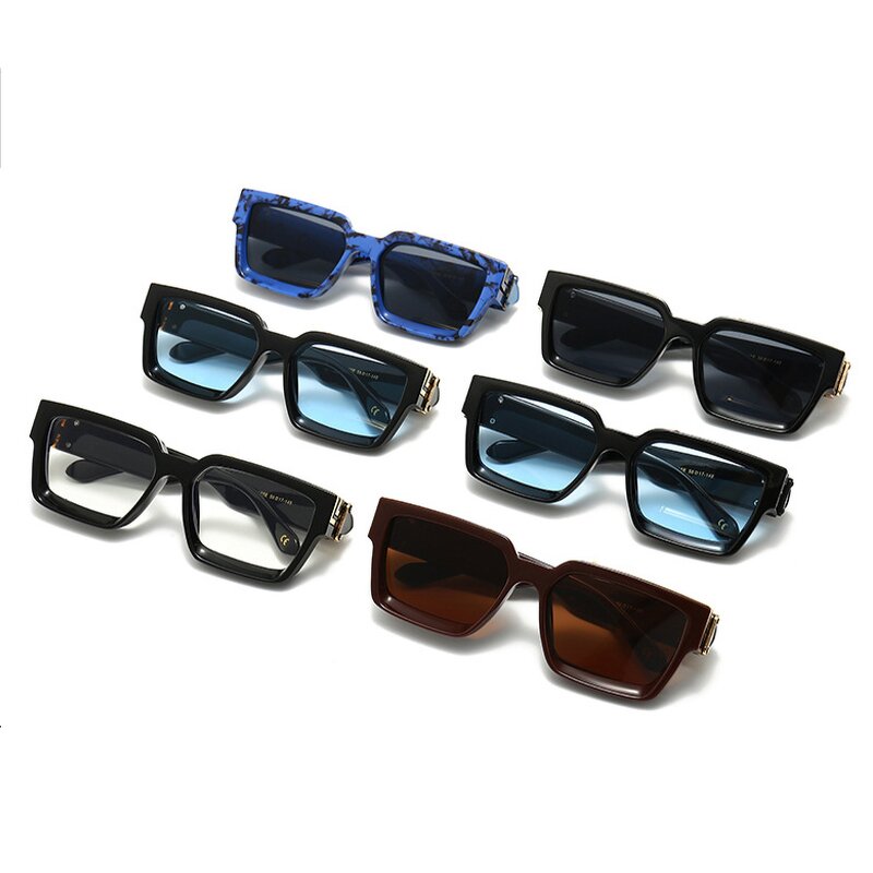 Retro Sunglasses Manufacturer - Metal Decoration Small Square Frame Pop Punk