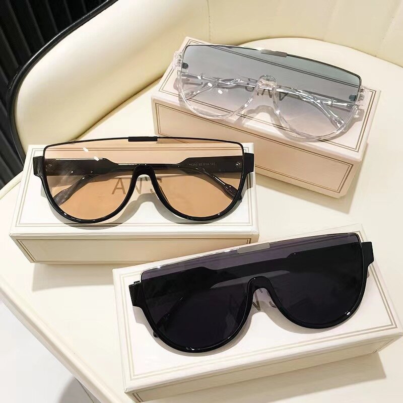 Sunglasses Manufacturer - Acetate Large One-Piece Lens Y2K Style Street Shot Unisex