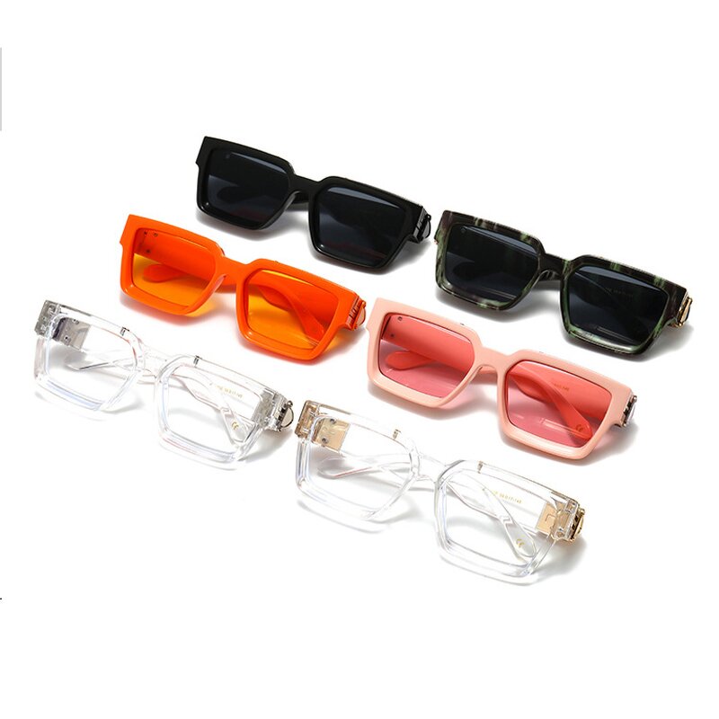 Retro Sunglasses Manufacturer - Metal Decoration Small Square Frame Pop Punk