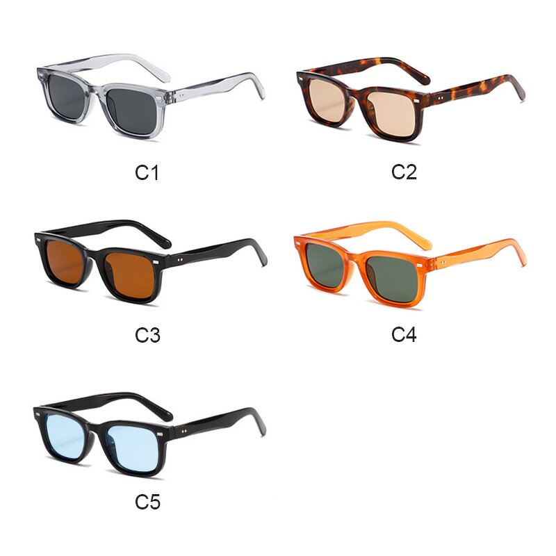 Sunglasses for Women Manufacturer - UV400 Nail Decoration Simple Square Frame Outdoor & Custom LOGO