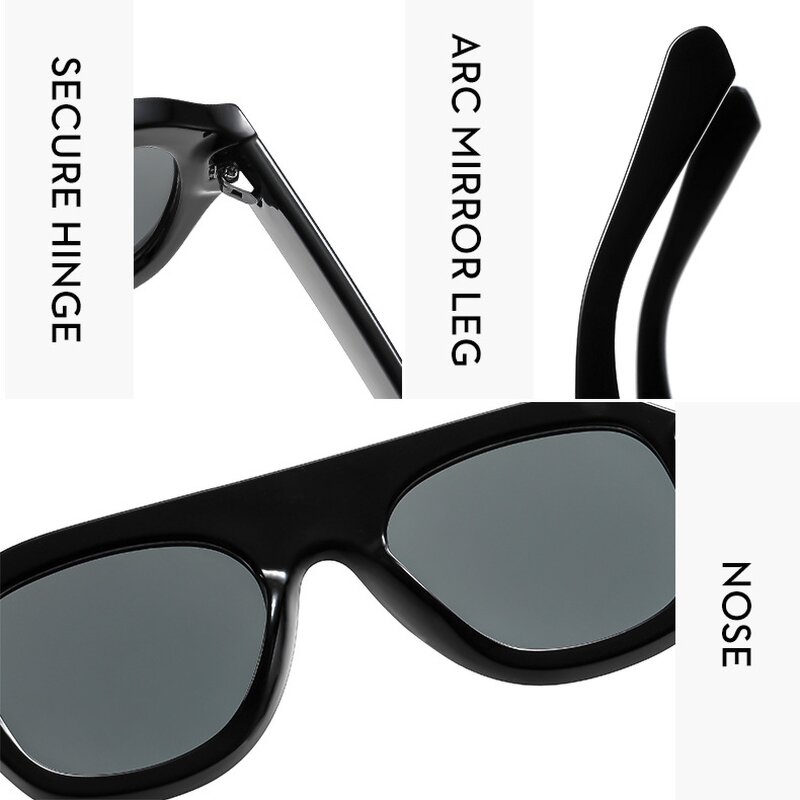 Sunglasses for Women Manufacturer - Large Frame One Piece Square UV400 European & American Trend Outdoor