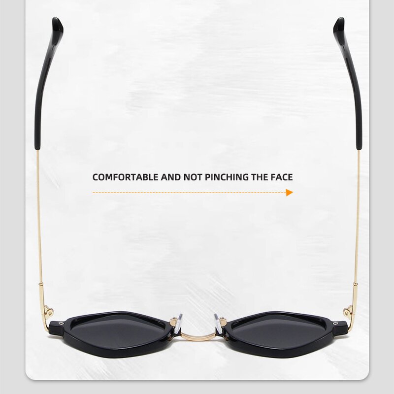 Retro Sunglasses Manufacturer - UV400 Diamond Metal Frame for Women Outdoor