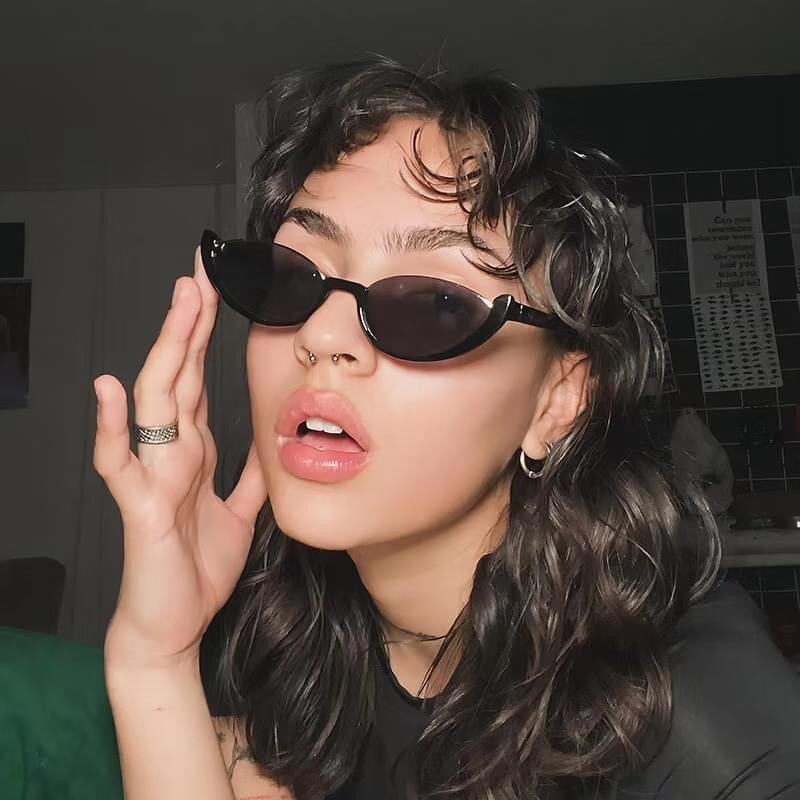 Sunglasses for Women Manufacturer - UV400 Premium Oval Metal Half Frame High Definition