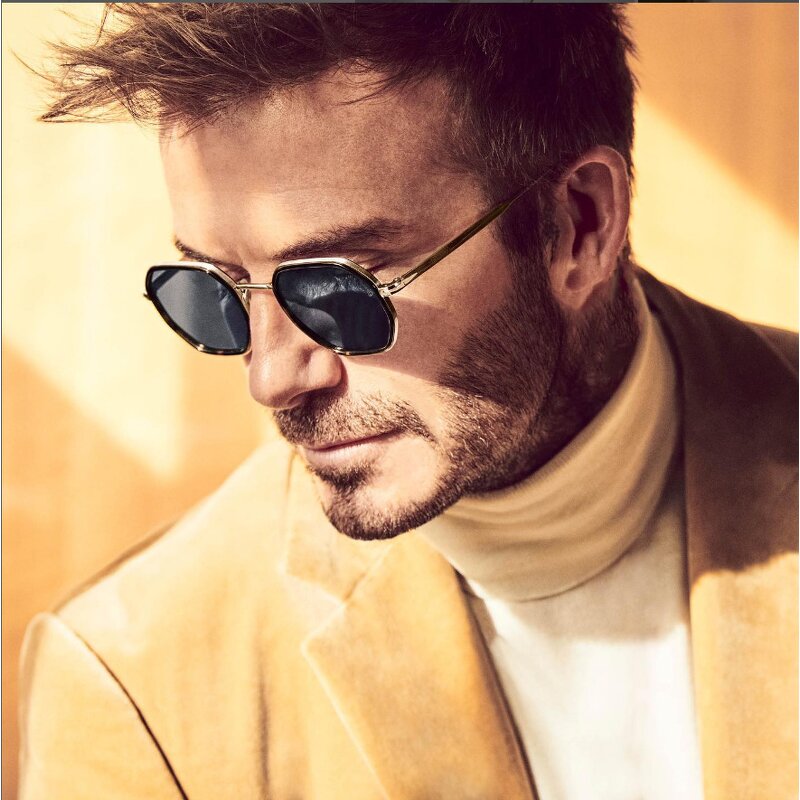 Sunglasses for Men Manufacturer - Small Square Frame Metal Punk Style Classic Retro