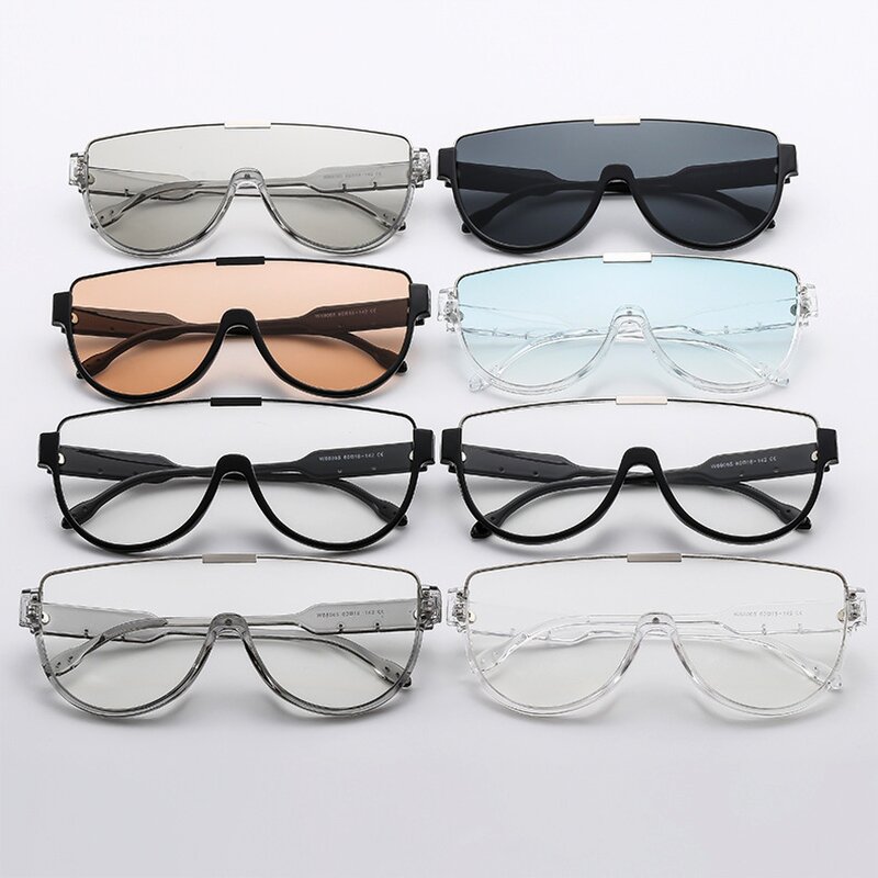 Sunglasses Manufacturer - Acetate Large One-Piece Lens Y2K Style Street Shot Unisex