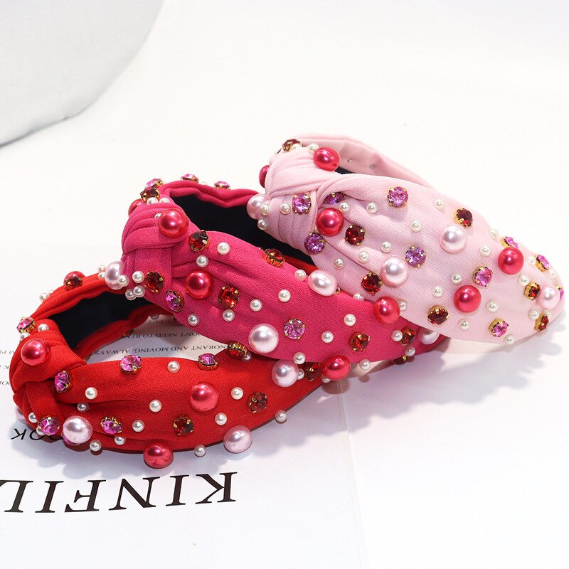 Hair Accessories for Women Manufacturer - Rhinestone Jewelry Designer Headband Handmade Hair Clips