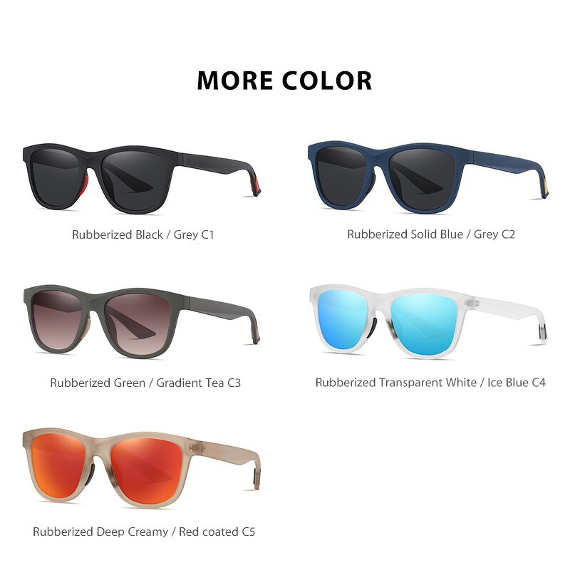 Sunglasses Manufacturer - Square TR90 Frame Polarized for Outdoor Sports & Customizable Logo